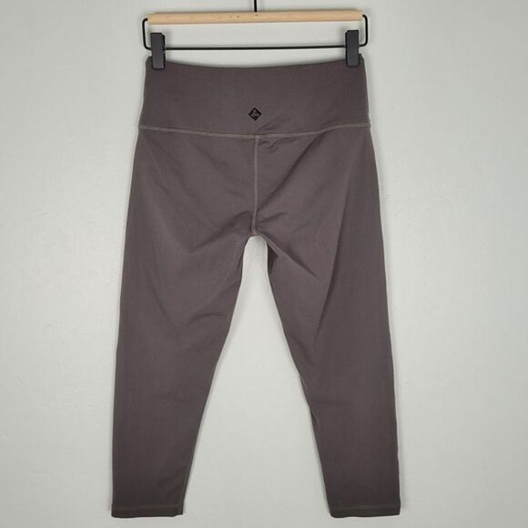 Prana Size S Cropped Capri Leggings Inseam 20 In Gray Taupe - Picture 4 of 10